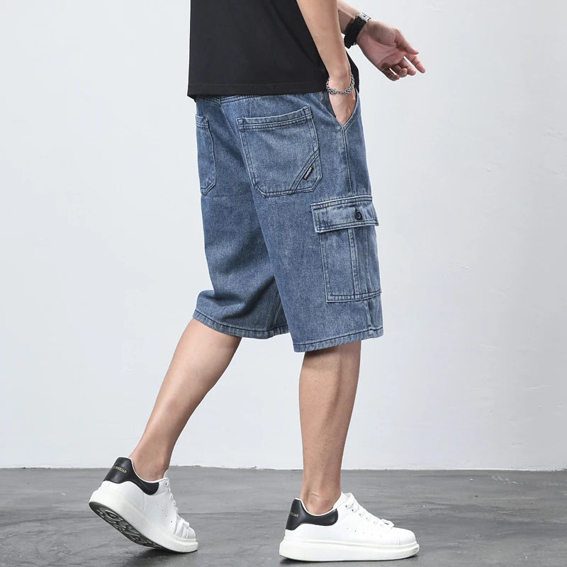 Sedona Denim Cargo Shorts