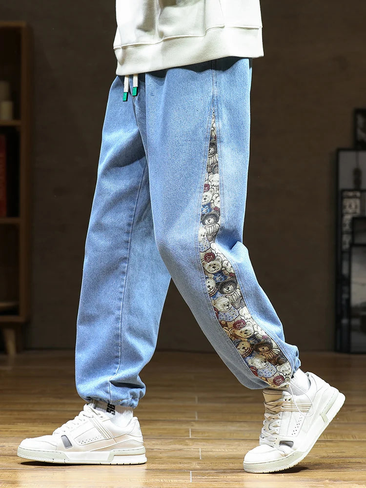 Teddy Denim Joggers