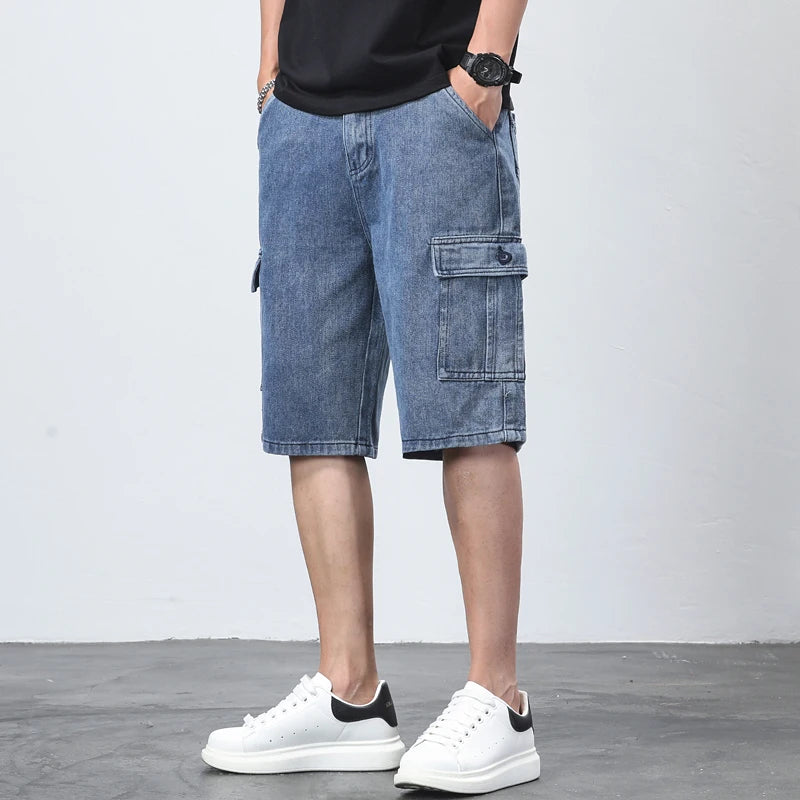 Sedona Denim Cargo Shorts