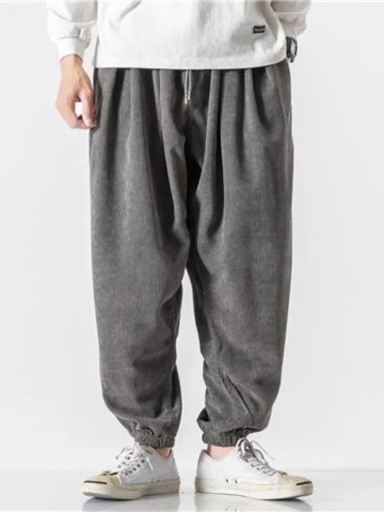 Carlsbad Corduroy Wide Harem Joggers