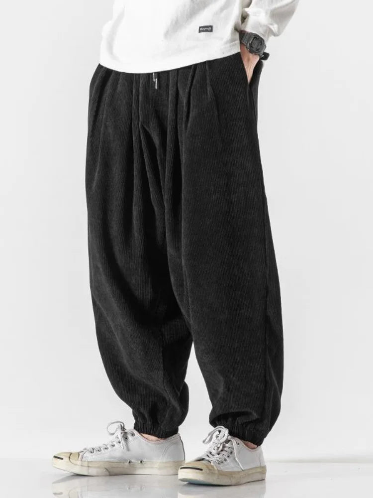 Carlsbad Corduroy Wide Harem Joggers