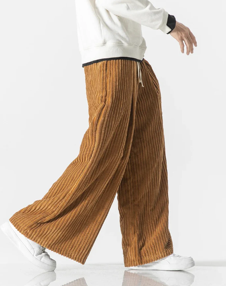 Carlsbad Corduroy Wide-Leg Sweatpants