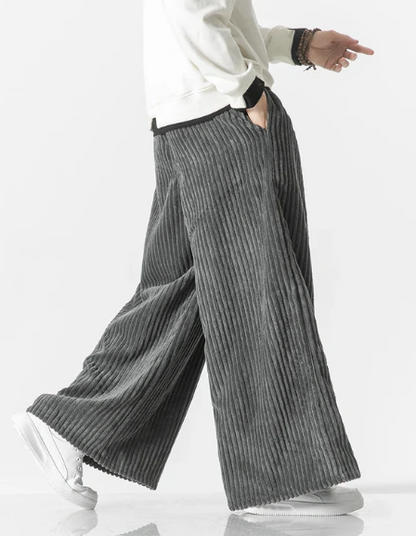 Carlsbad Corduroy Wide-Leg Sweatpants