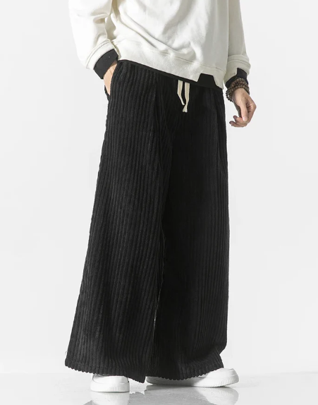 Carlsbad Corduroy Wide-Leg Sweatpants