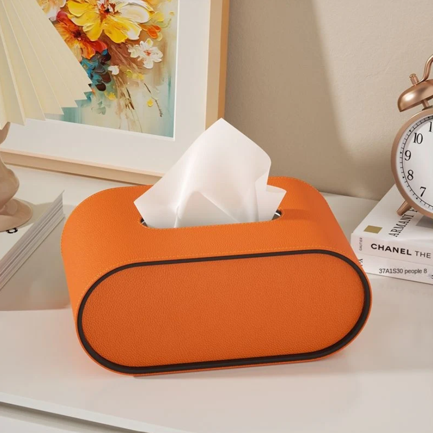 Winston Leather Tissue Box